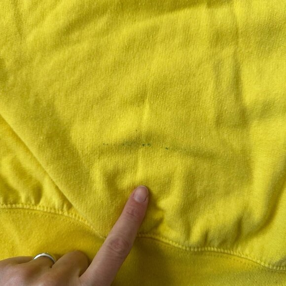 SpongeBob SquarePants Yellow Sweatshirt Youth M (7-9) Cotton/Polyester - Picture 2 of 7